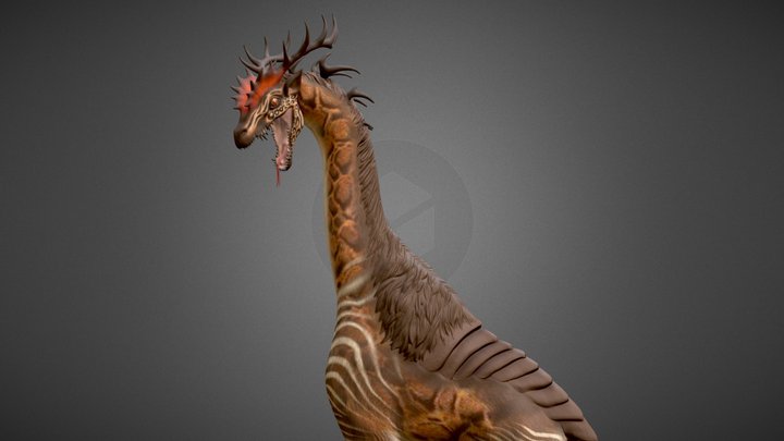 Questing Beast Posed 3D Model