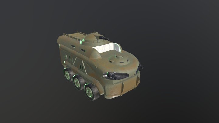 Fallout 4 Armored Transport 3D Model