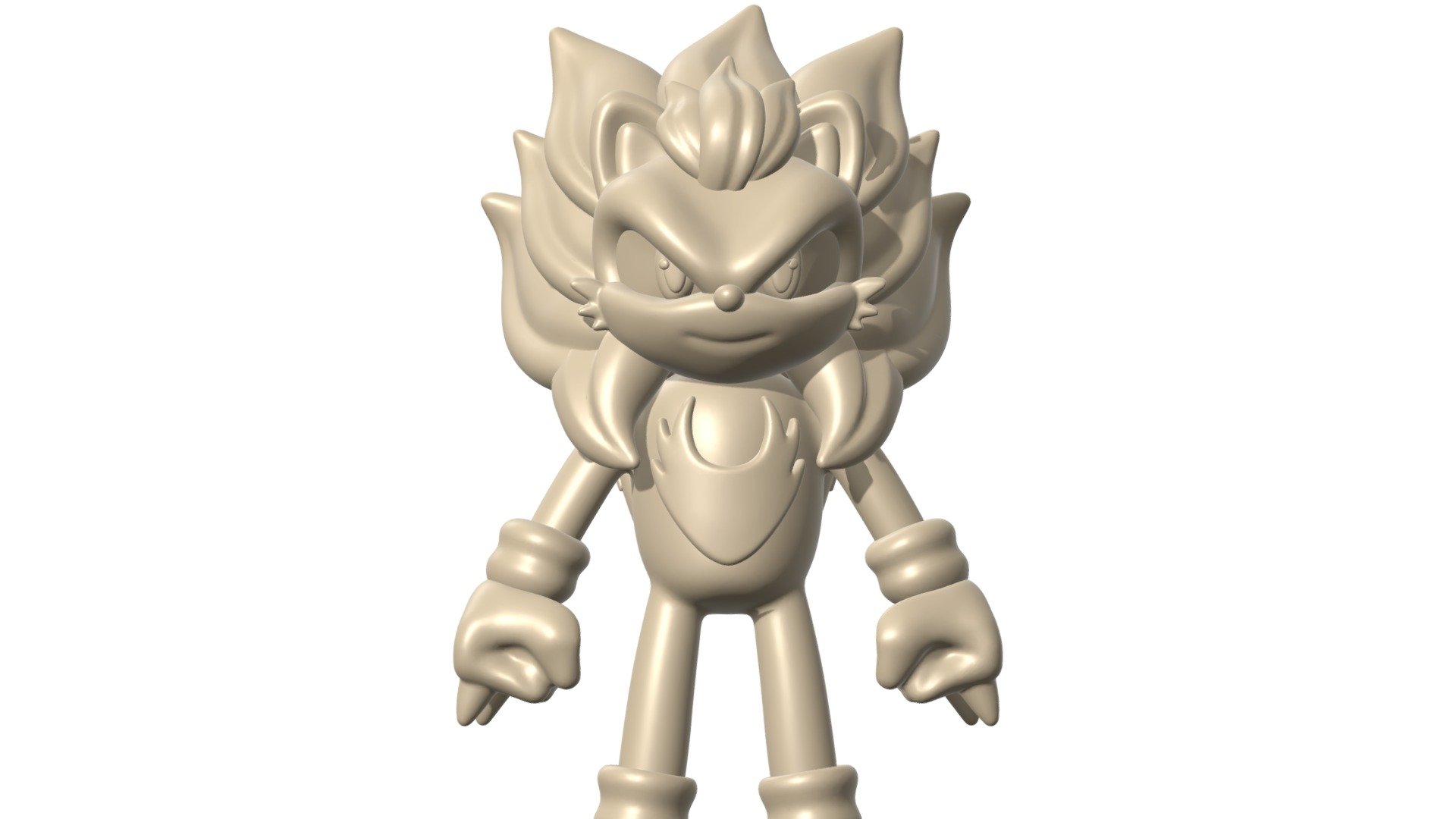 Sonic, Tails, Knuckles // Fusion, Fan Art - Buy Royalty Free 3D model ...