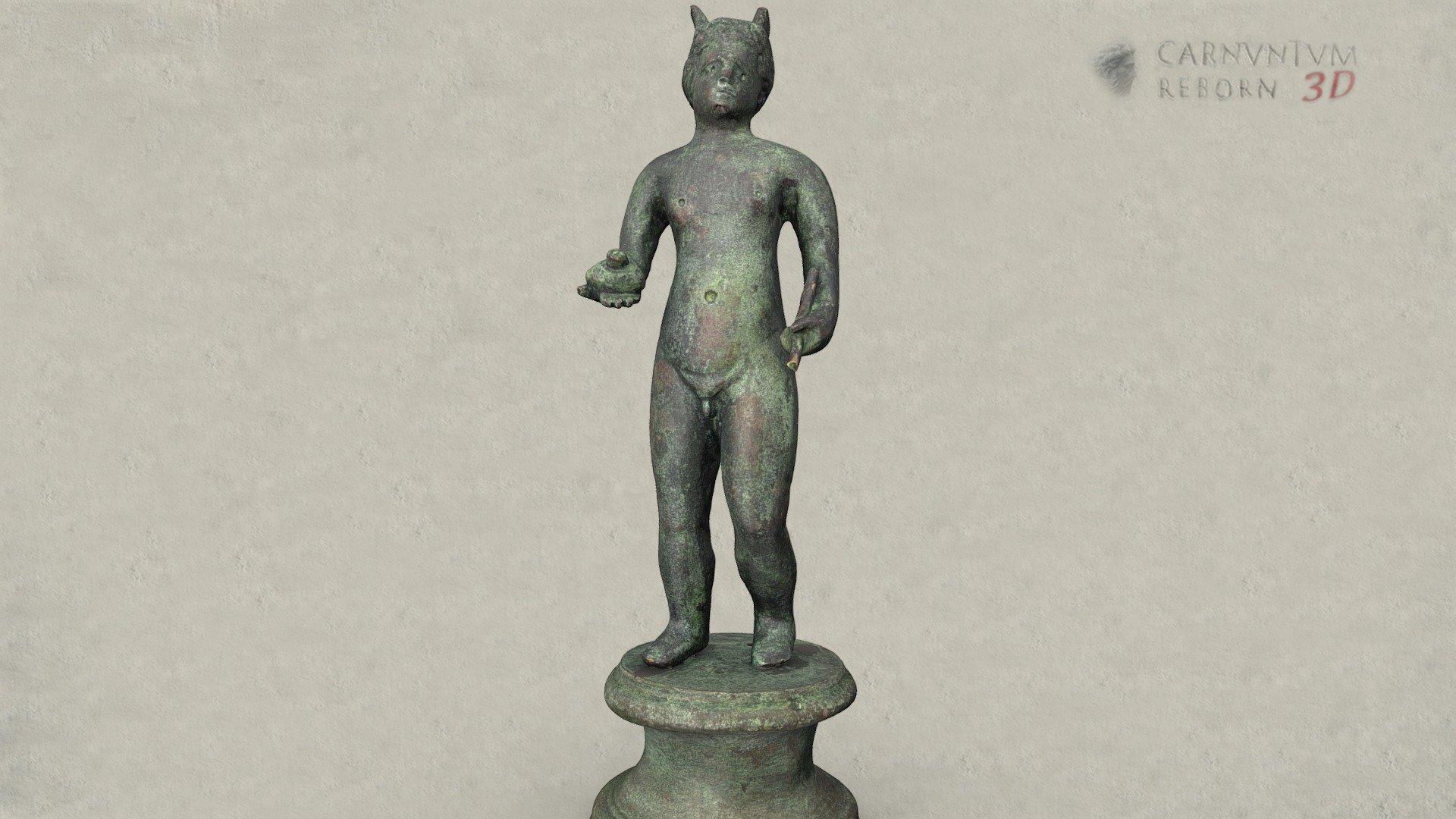 Merkurstatuette — Sketchfab embed 3D viewer