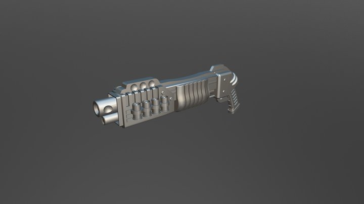 Shotgun2 3D Model