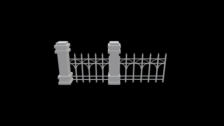 Grave fence >:) 3D Model