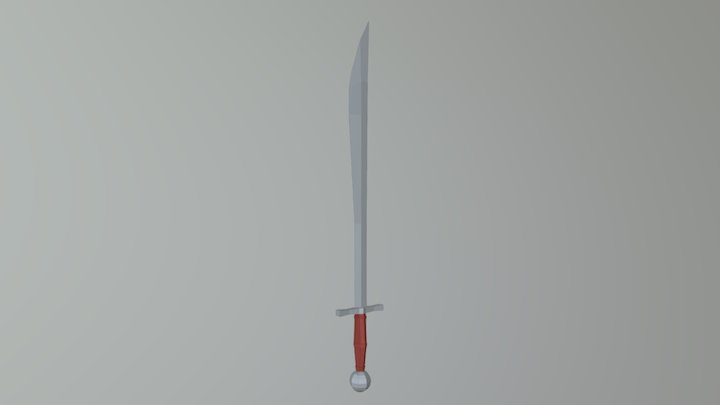 Medieval Dagger 3 3D Model