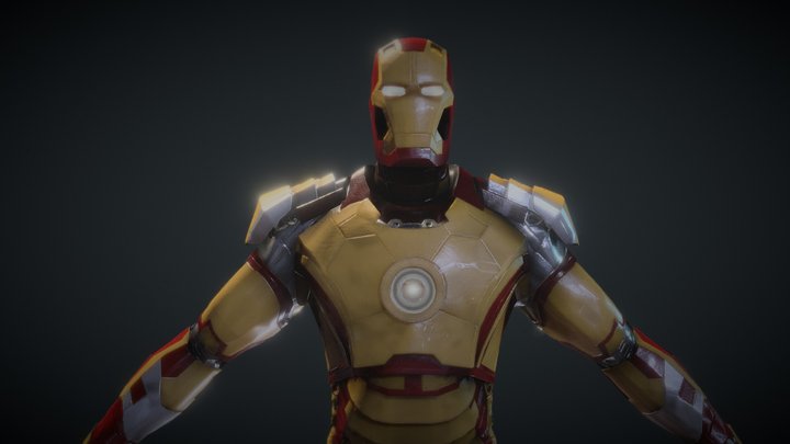 Iron Complete Mesh 3D Model