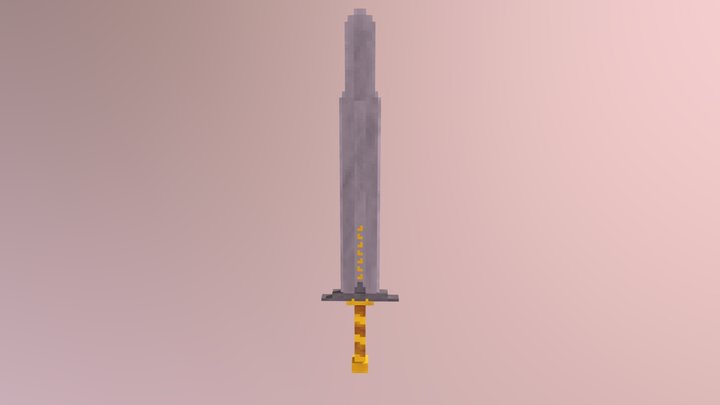 Minecraft - King Sword 3D Model