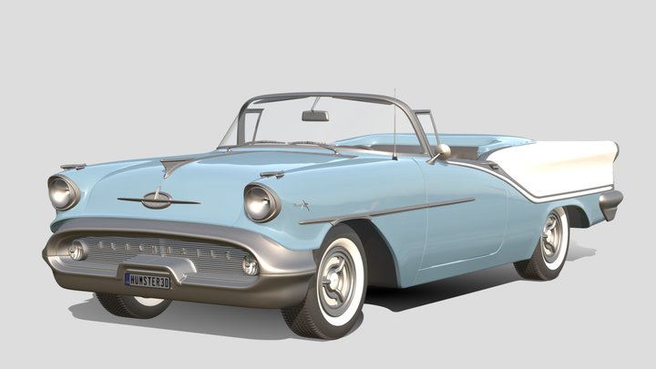 1957 Oldsmobile Starfire 98 Convertible – Modèle 3D gratuit STL