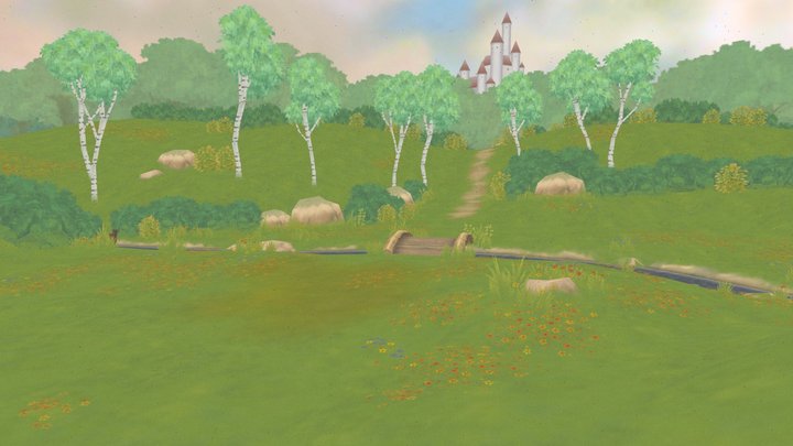 Princess Snow White Flower Glade – Modello 3D gratuito STL