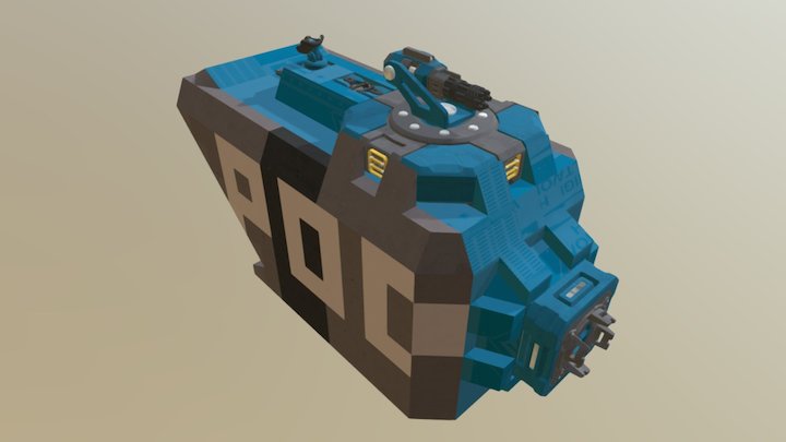S Mod Pod-01 (SUEF) Obj Files 3D Model