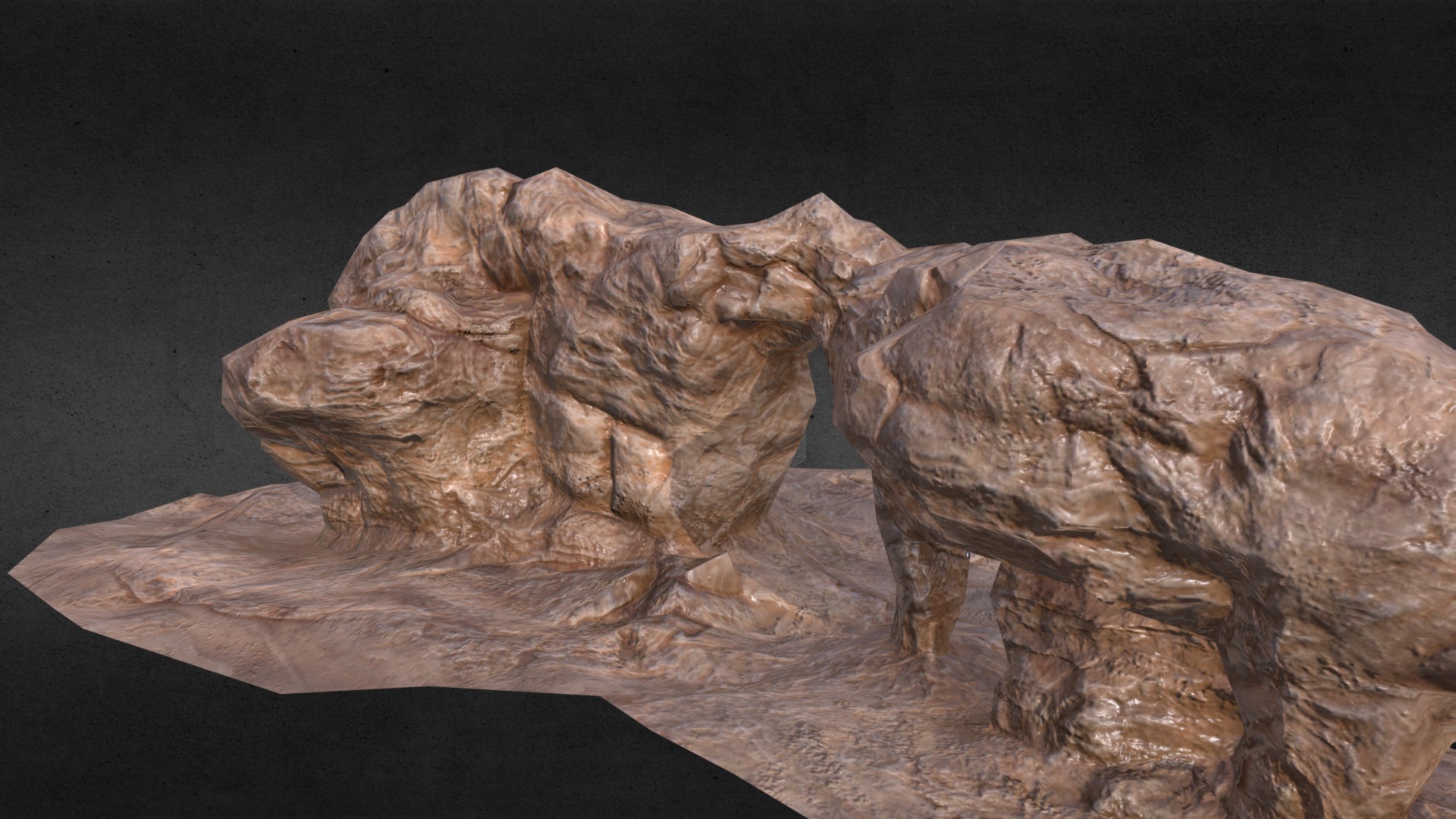 3D model Cliff_02 - This is a 3D model of the Cliff_02. The 3D model is about a close-up of a fossil.