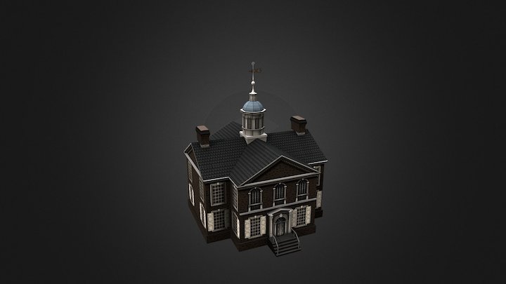 Carpenter's Hall - Philadelphia , PA USA 3D Model