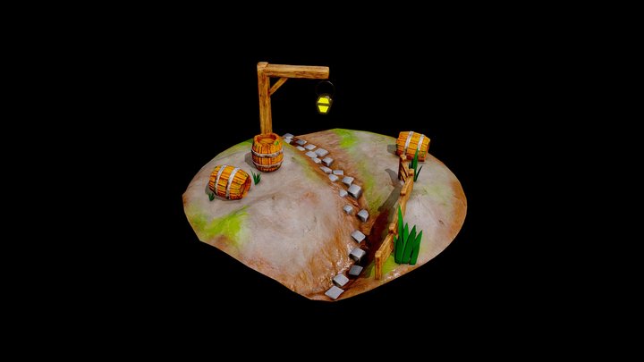 Machina Academy Diorama 3D Model
