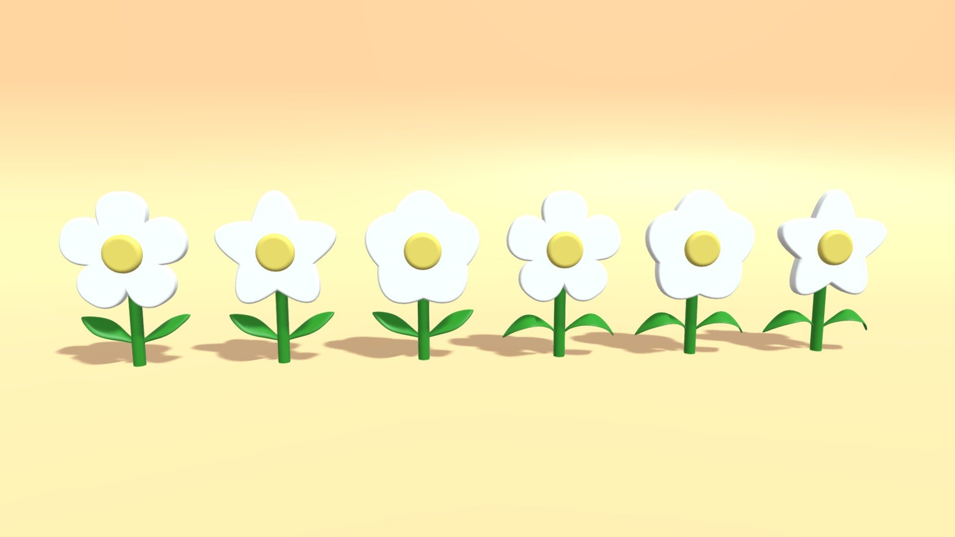 Cartoon Flowers Collection Buy Royalty Free 3d Model By Philip Storm Xingyun777 5c10771 0757