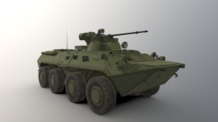 Sanrong 1/72 Russian BTR-82A Armored Vehicle Wagner Painted