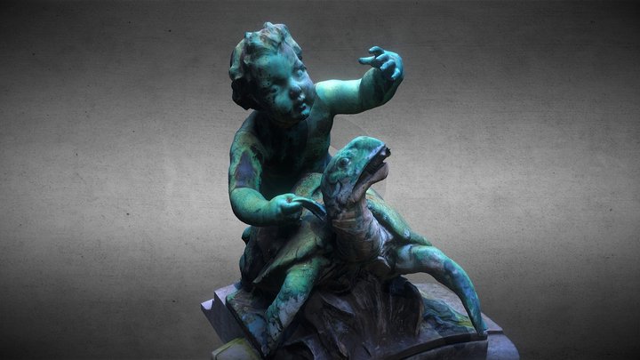 Cupid on the turtle – Modelo 3D gratuito STL