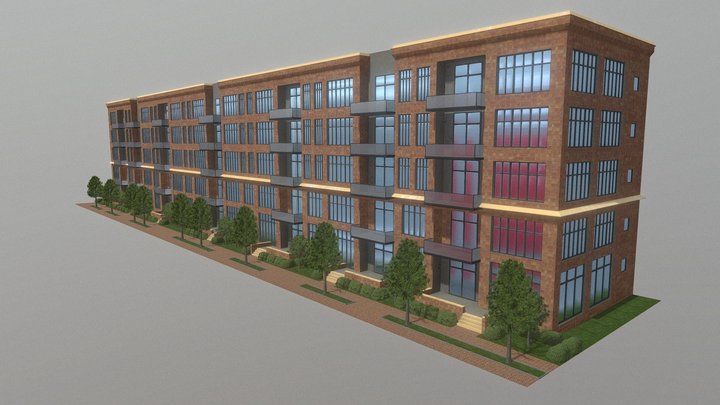 Multi-storey building 3D Model