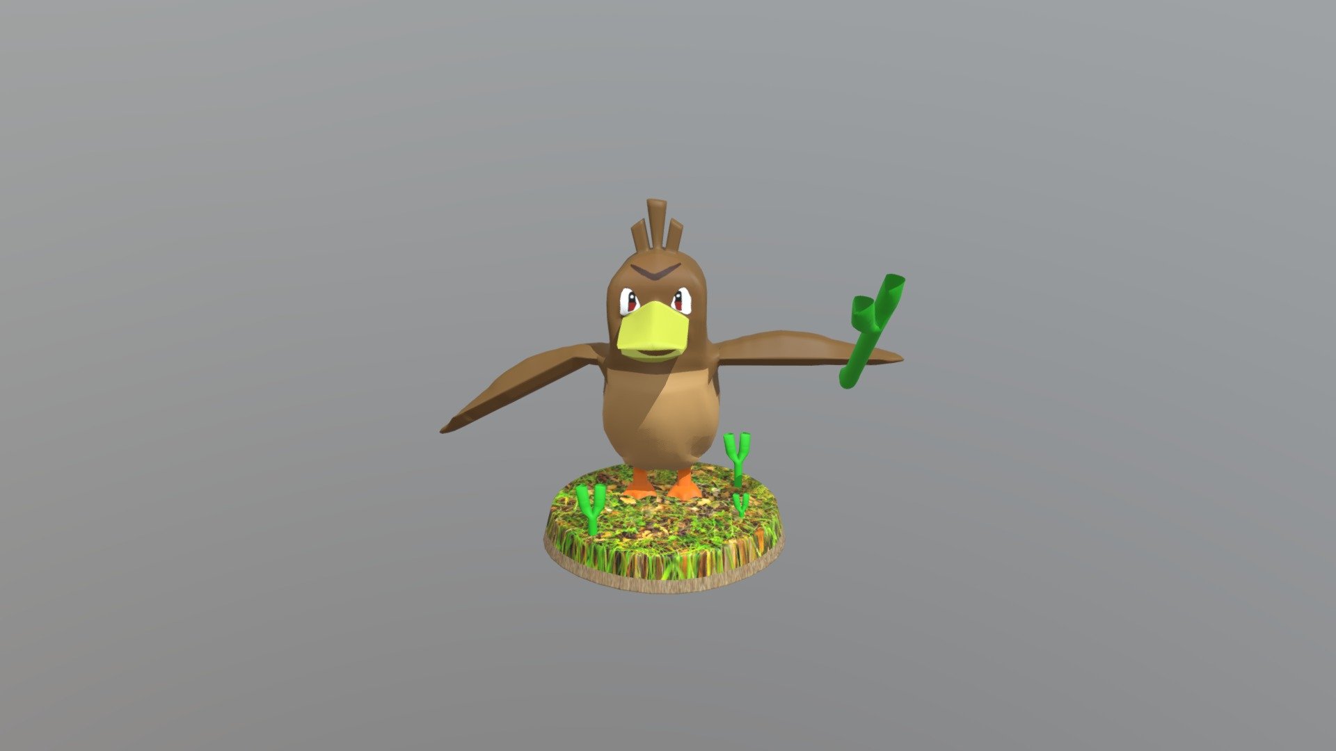 Pokemon Farfetch'd 3D print model