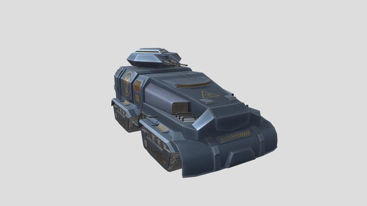 Sci-fi Vehicle 3D Model