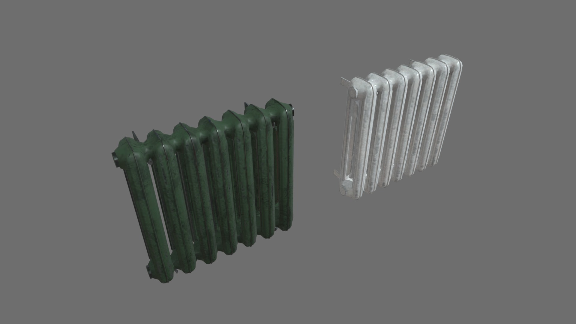 3D model Radiator mc140 - This is a 3D model of the Radiator mc140. The 3D model is about a toothbrush with green toothpaste on it.