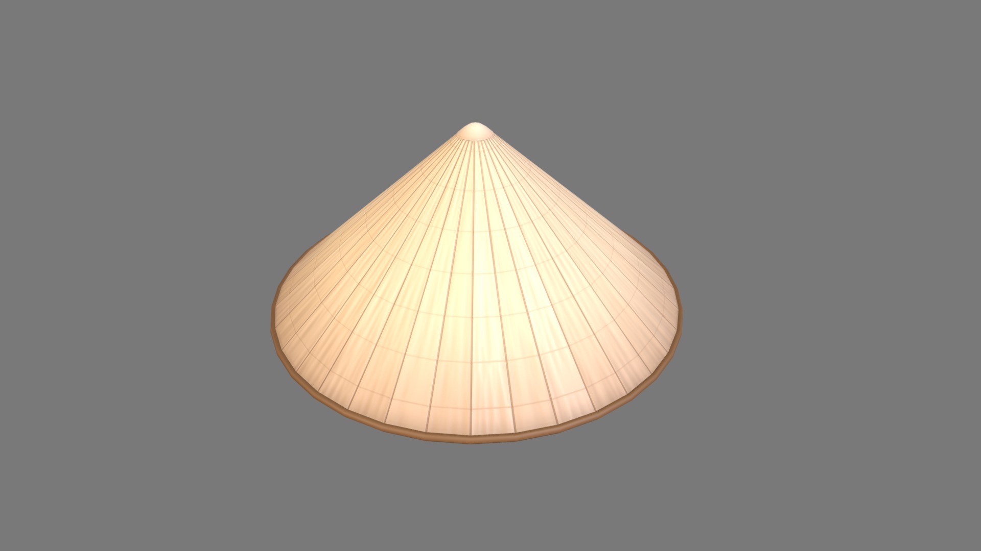 3D model Conical Hat - This is a 3D model of the Conical Hat. The 3D model is about chart.