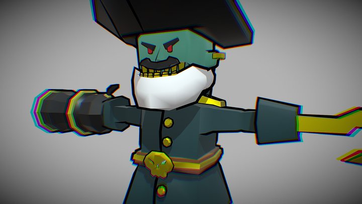 Pirate Boss 3D Model