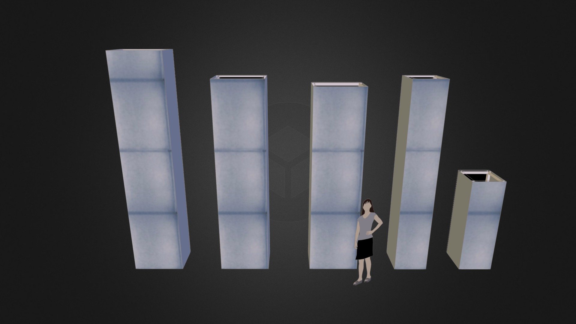 NuVoile Columns - Code:COLL-NVCLM — Sketchfab embed 3D viewer
