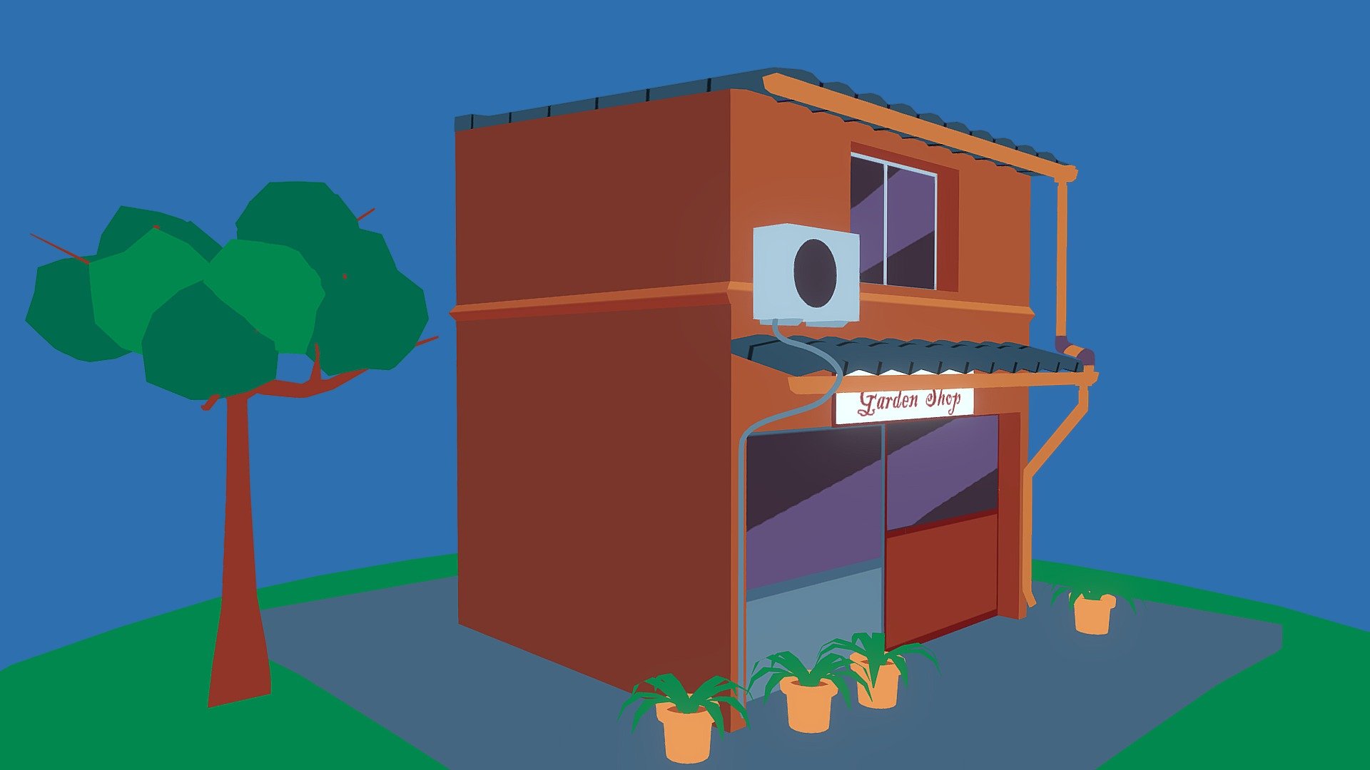 Garden Shop — Sketchfab embed 3D viewer