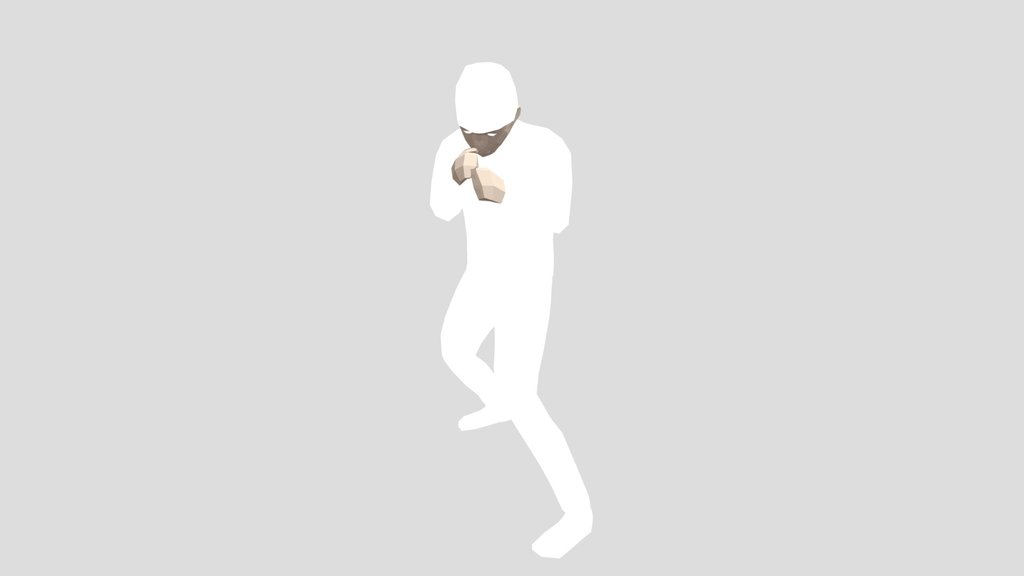 Low Poly Boxing Kid