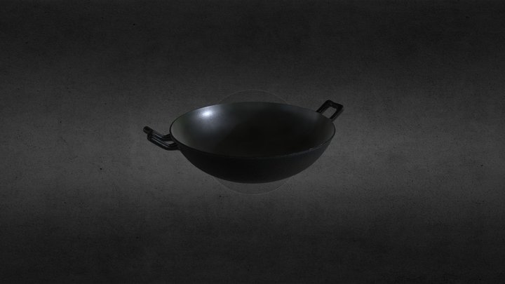 Cast Iron Wok 3D Model