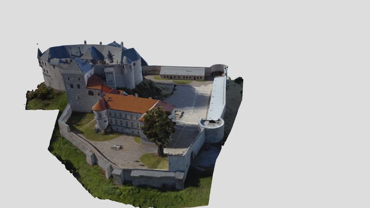 Castle Slovenská Lupča 3D Model