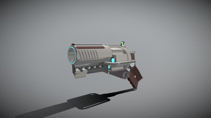 sci-fi revolver 3D Model