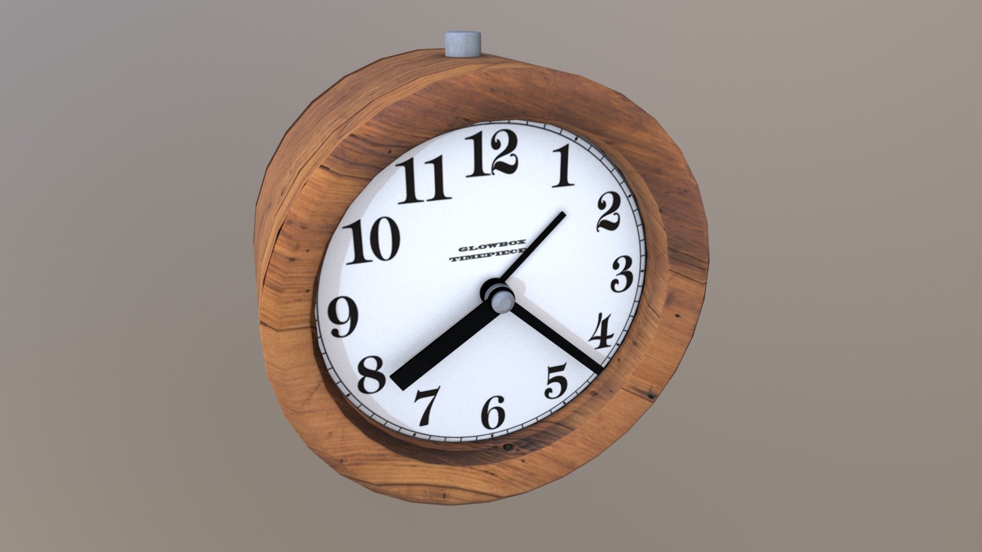 Bedside Wooden Clock Download Free 3D model by Glowbox 3D (glowbox3d