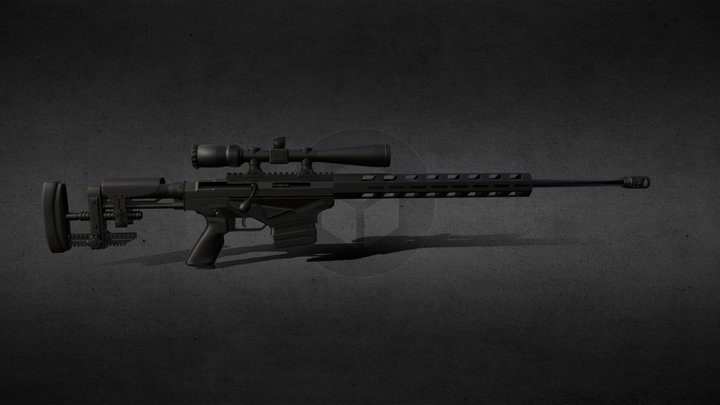 RUGER PRECISION RIFLE 3D Model