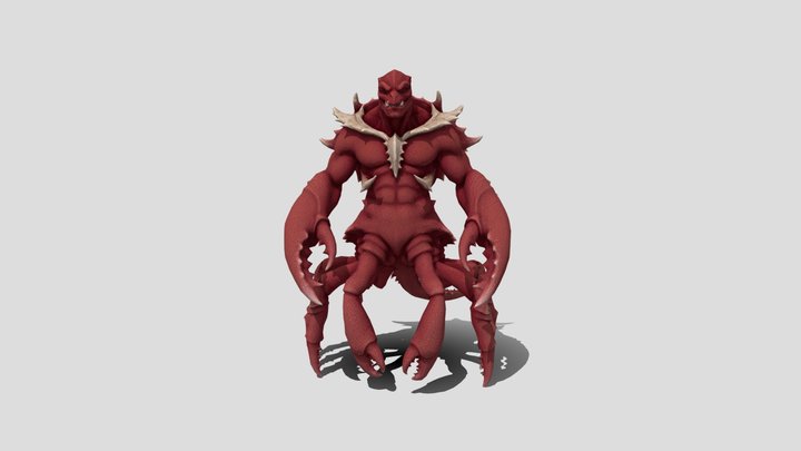 Low poly lobster monstrosity Animal character – Modello 3D gratuito STL