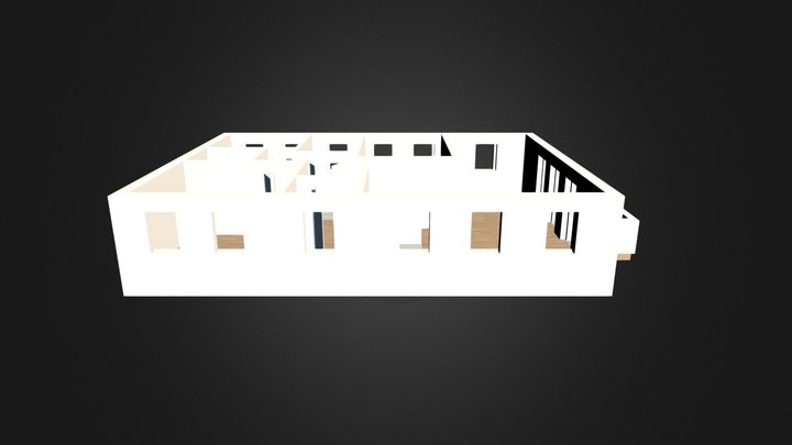 4 Zimmer Wohnung 3D Model