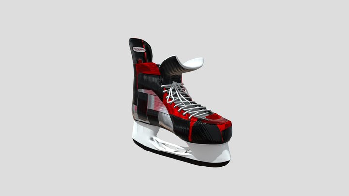 Hockey Player Skate 3D Model