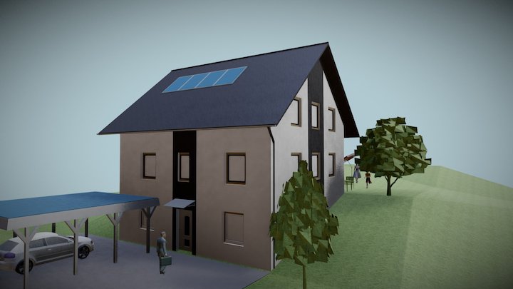 Haus002 other style 3D Model
