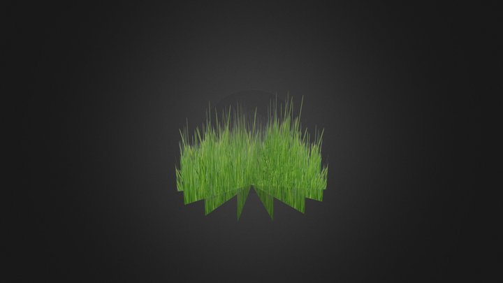 Low Poly Grass – Modello 3D gratuito STL