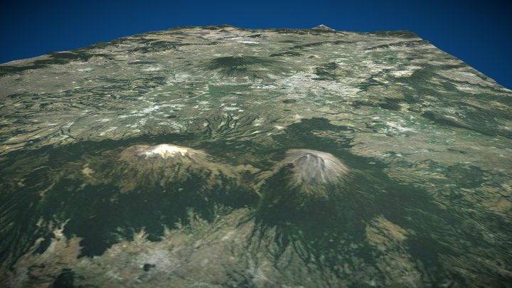 Volcanes de México 3D Model