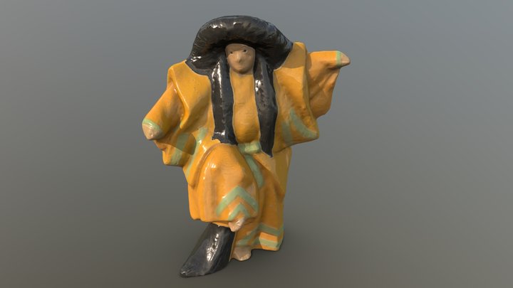 Japanese Statue 3D Model