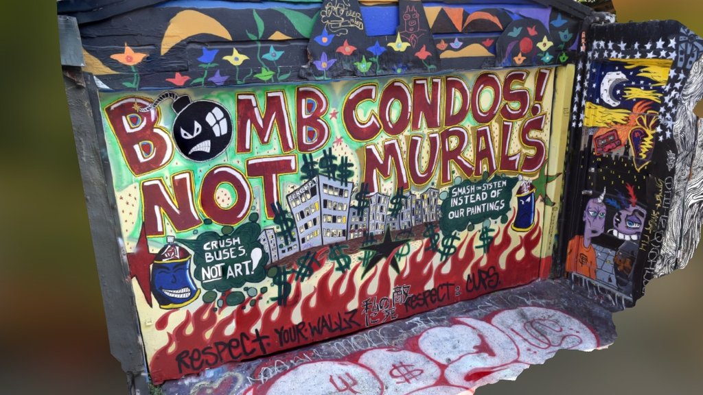 Bomb condos not murals