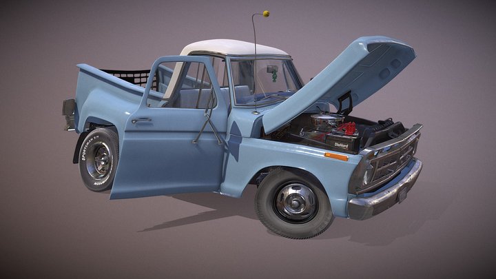 Toon Truck 3D Model