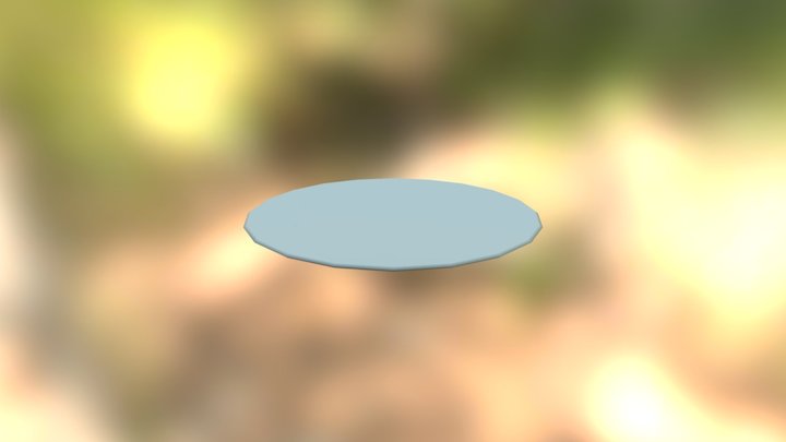 Wooden Plate 3D Model