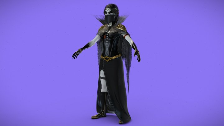 crows Witcher 3D Model