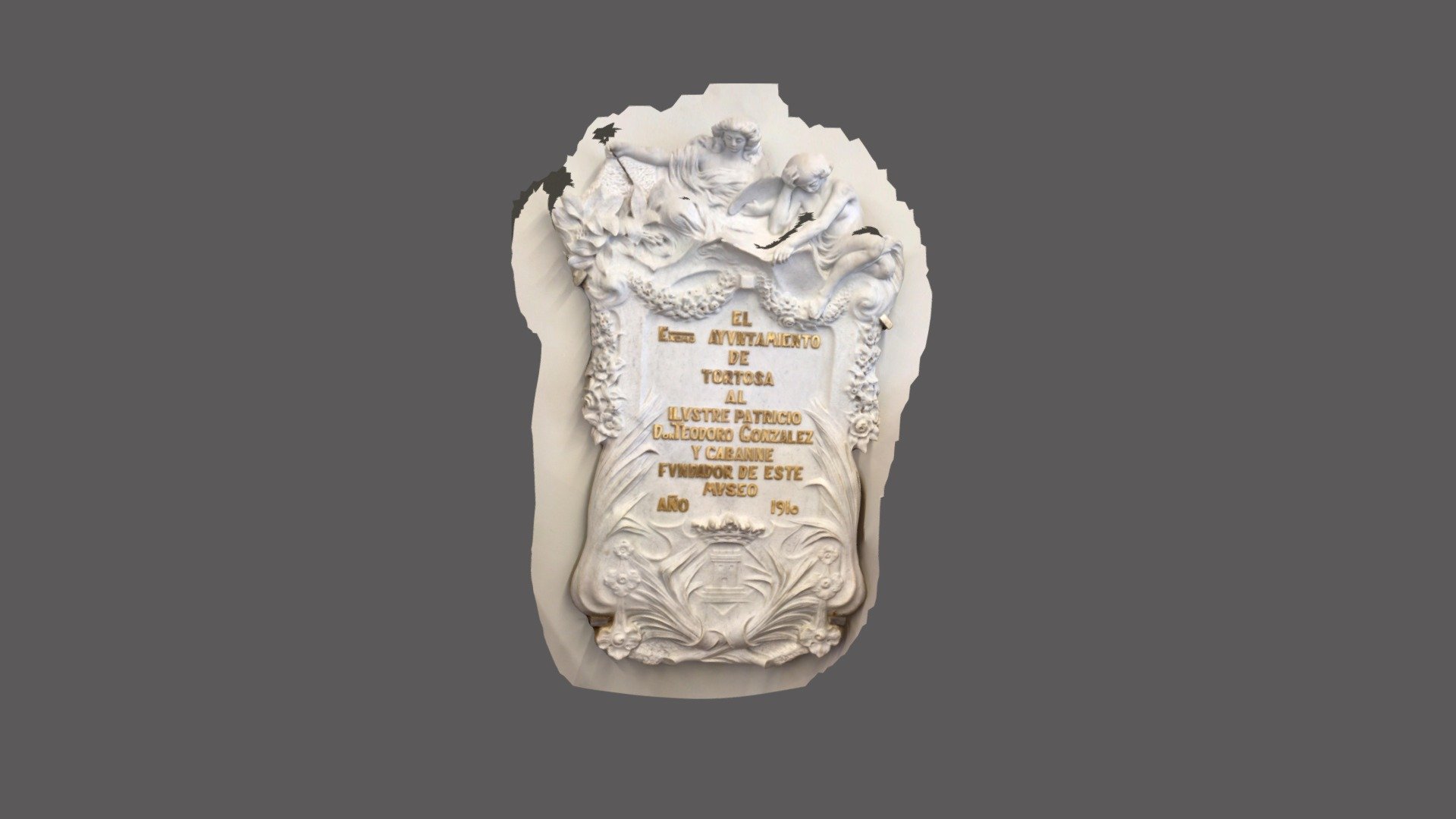 Làpida fundacional del Museu de Tortosa