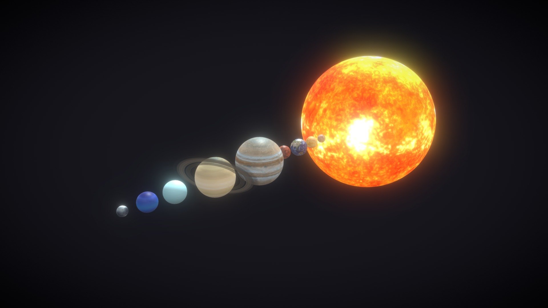 Photorealistic Solar System + Pluto 8k Textures - Buy Royalty Free 3D