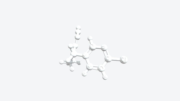 Thiacloprid 3D Molecular Model — CAS 111988-49-9