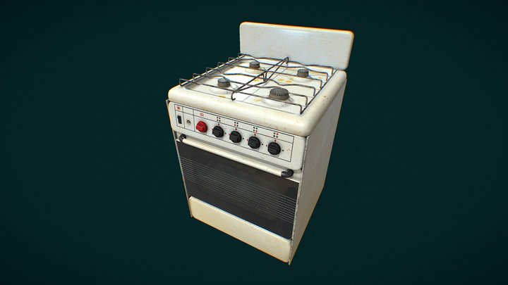 Gas stove 3D Model
