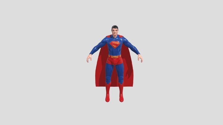 superman 2025 suit 3D Model