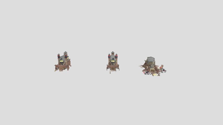 Школа HW_XYZ {damage} 3D Model