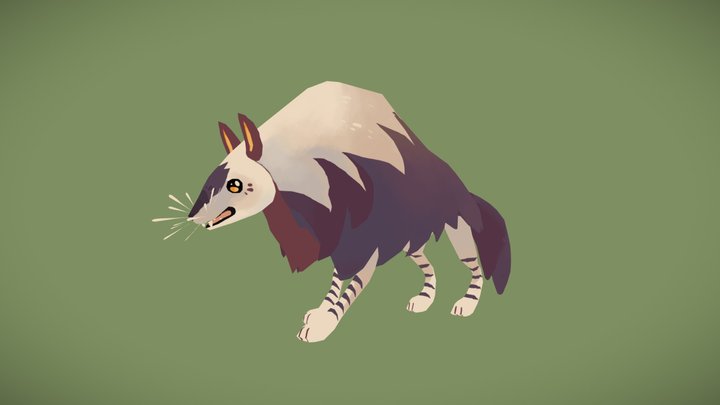 Stylized Hyena 3D Model